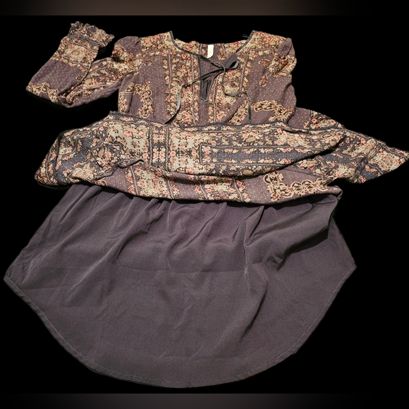 Free People Floral Bohemian Women's Bridget Mini Dress XS - Picture 3 of 15